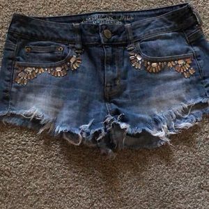Denim shorts